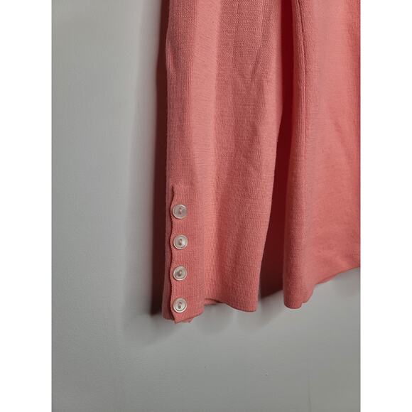 Banana Republic coral peach long sleeve merino wool v-neck sweater - XL - Picture 4 of 5